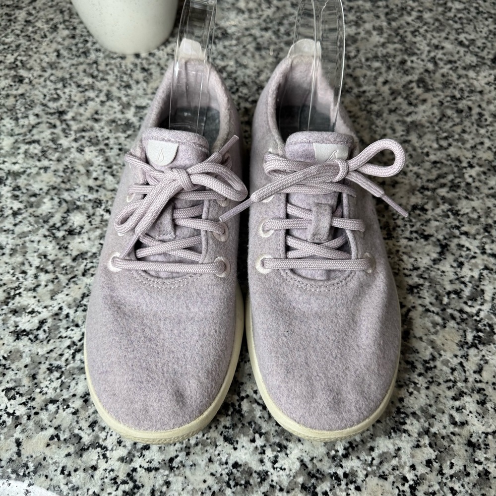 Allbirds Savana Dawn Light Purple Wool Runners Lace Up Low Top Sneaker Size 8 - Picture 2 of 11